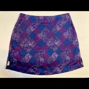 Lady Hagen Purple Floral Golf Skort